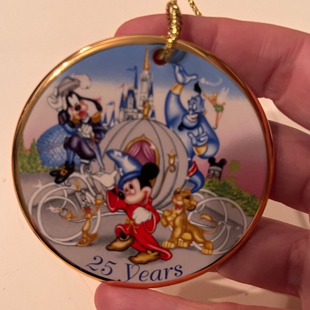 1996 Disney 25 years of magic‎ Micky Mouse Christmas ornament.